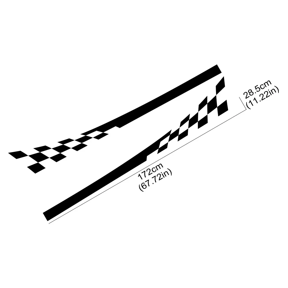 Автомобильная наклейка гоночная Спортивная декоративная авто для тюнинга