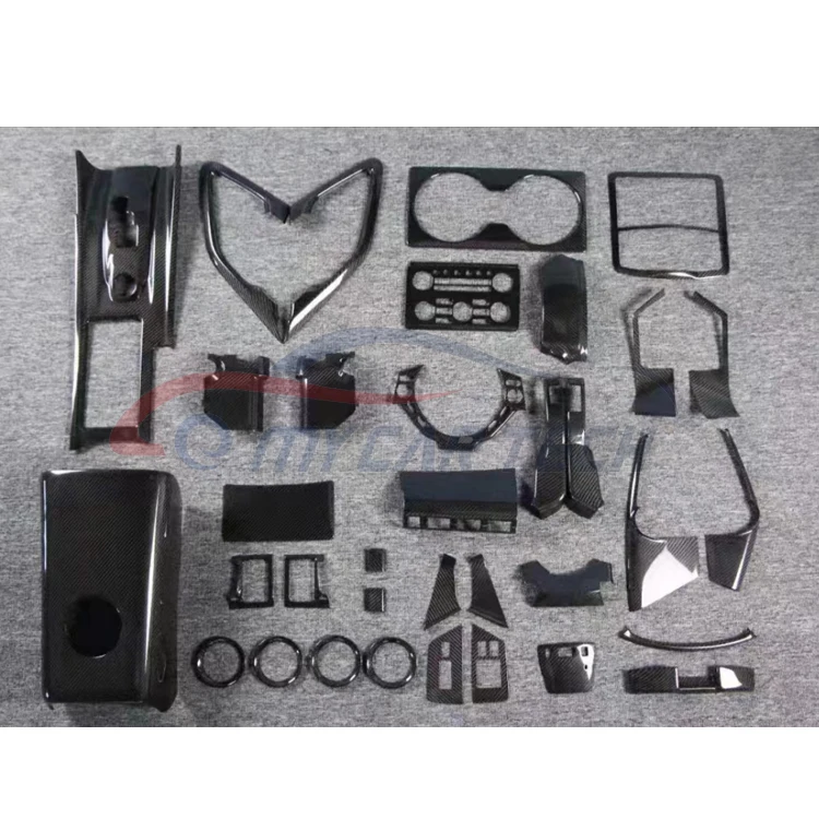Для N-issan GTR R35 GTR35 2008-2016 LHD trockene Kohlenstofffaser Innenausstattung aufkleber abdeckung innentюдорта Mittelkons