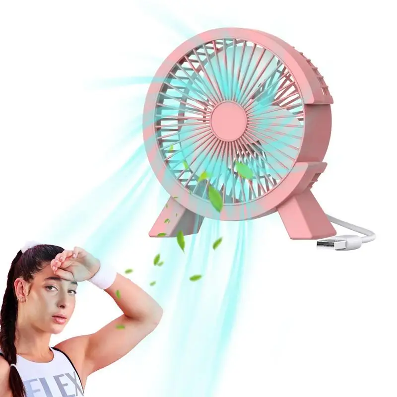 

Quiet USB Desk Fan Mini USB Desktop Fan Portable Fan Desktop Office USB Quiet Cooling Fans For Home Office Stable Table Fan