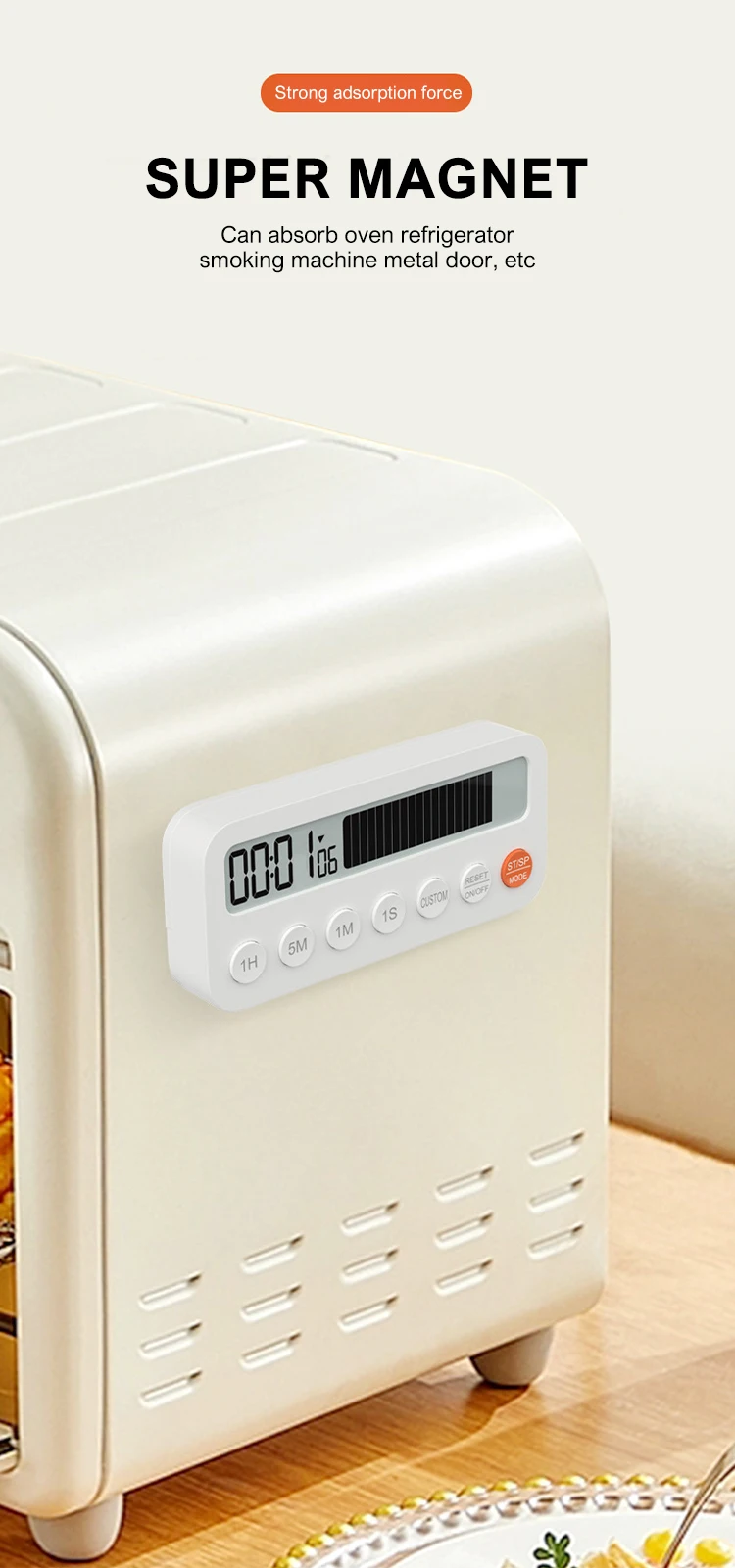 Будильник с цифровым дисплеем кухонный таймер секундомер для сна часы дома