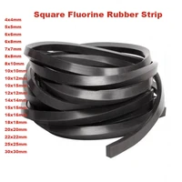 1meter square solid fluorine rubber sealing strip not foaming black