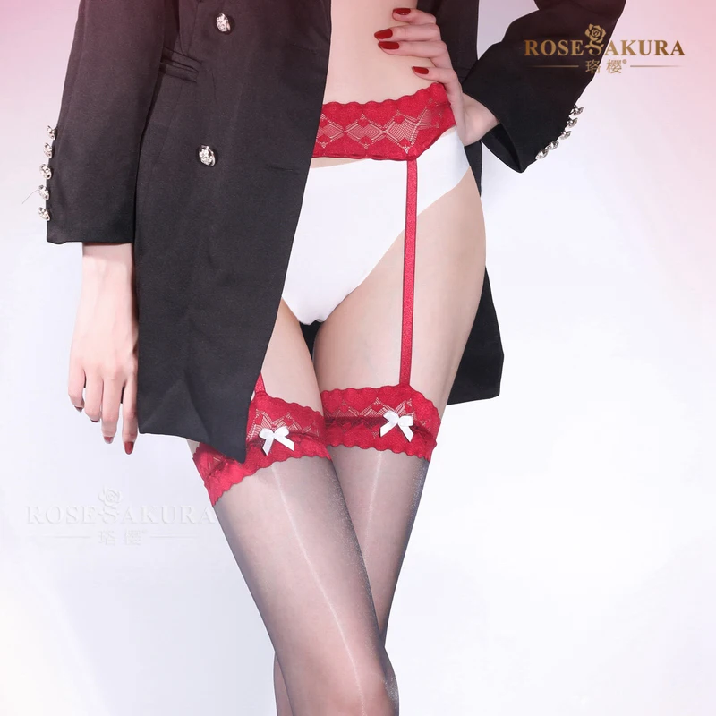 Aurora Love кружевные бабочки цельные подвязки чулки блестящие масляные сексуальные
