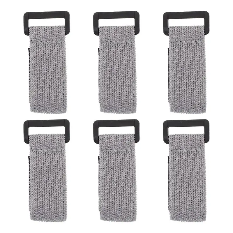 

6pcs Adjustable Elastic Bands Outdoor Bento Box Straps (Grey)
