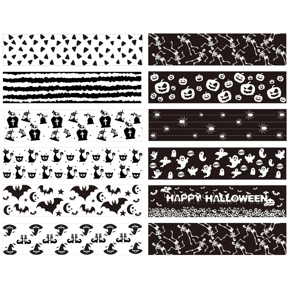 

of Halloween Holiday Washi Tape Decorative Washi Tape Crafting Tape Halloween Tape Festive Tape for Scrapbooking