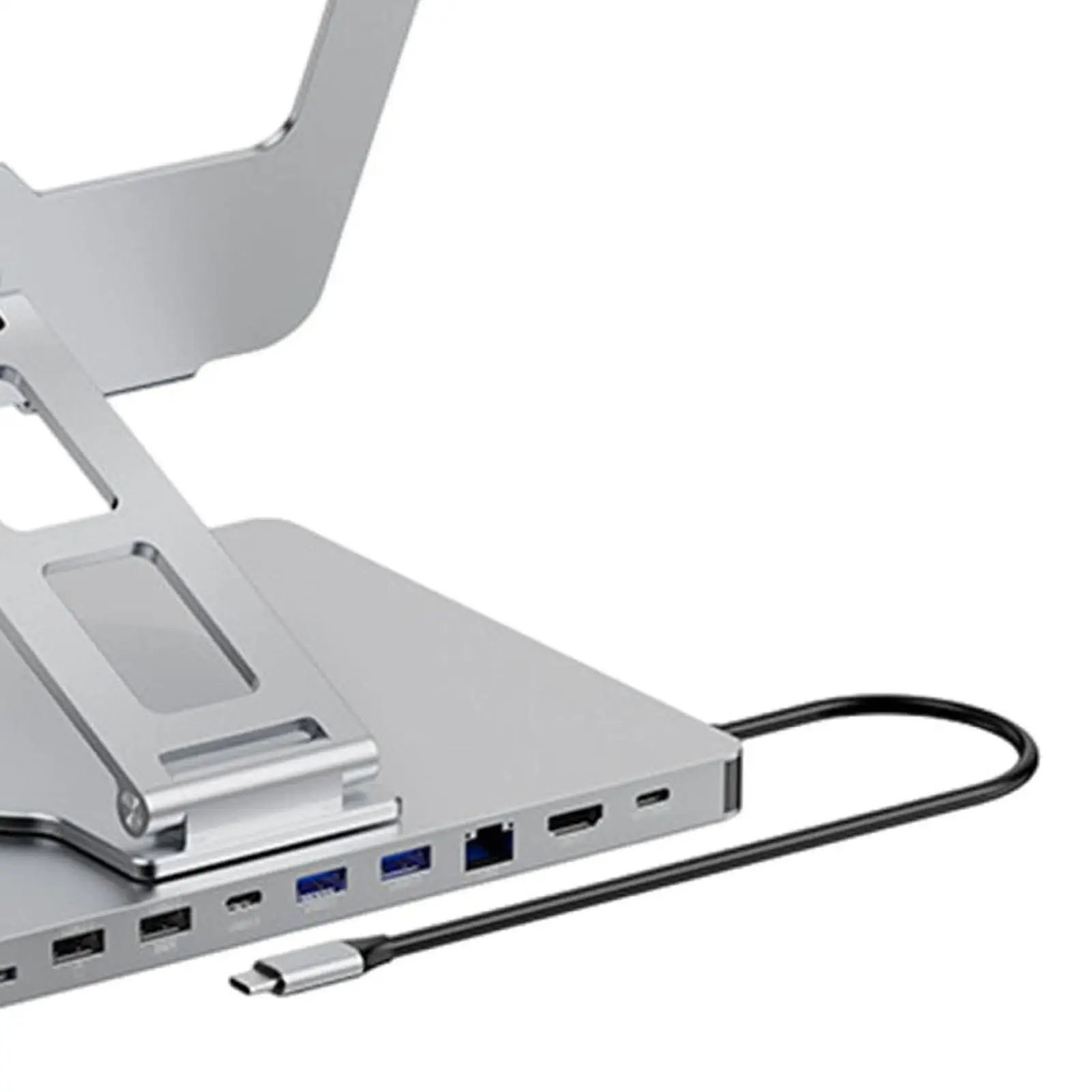 Docking Station 4K60Hz Multifunctional Bracket Accessories 10 Ports Expansion Dock for Office Phone Home Electronic Equipment