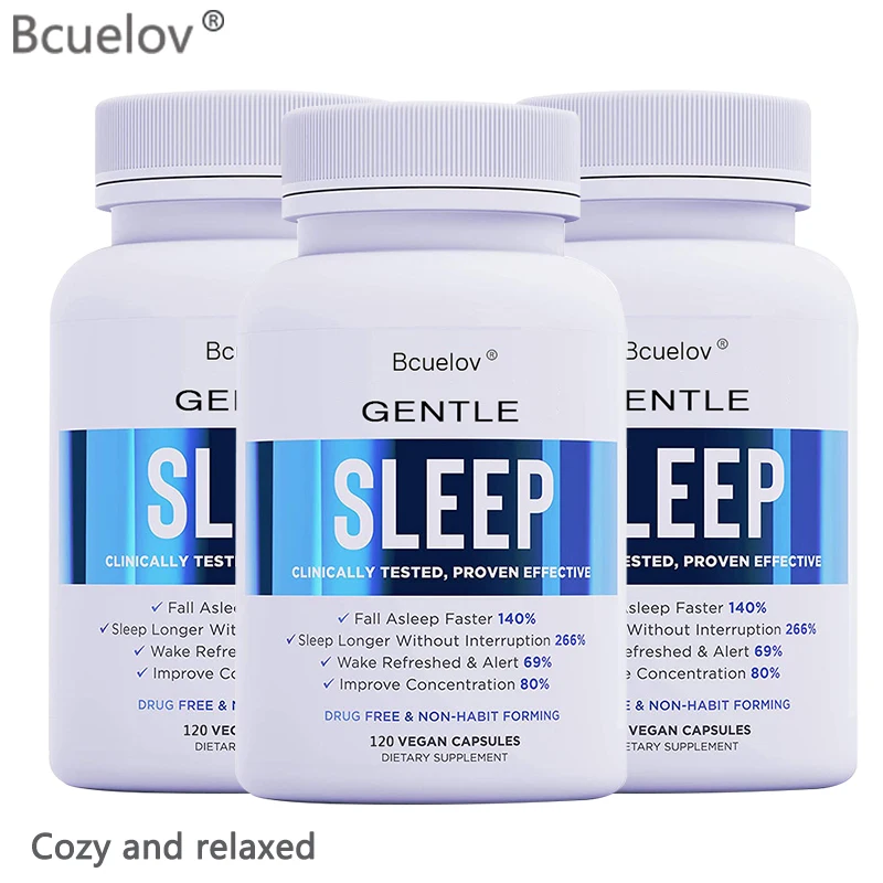 

Natural supplements of sleep aids help to quickly fall asleep, improve sleep quality, relieve stress, and relax the mood.