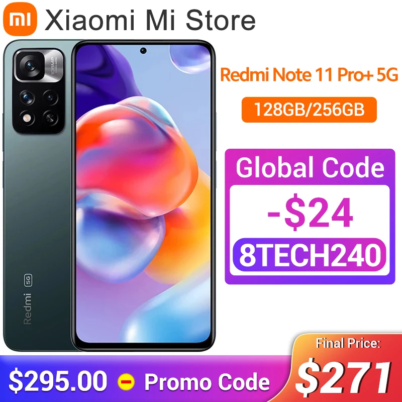 Смартфон Xiaomi Redmi Note 11 Pro 128 Гб/256 ГБ 920 МП 120 Вт |