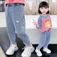 girl leggings kids baby%c2%a0long jean pants trousers 2022 sweet spring summer cotton formal sport teenagers children clothing