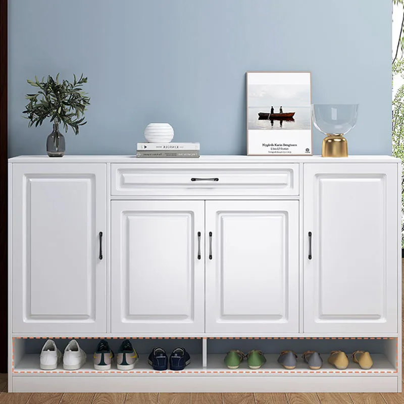 

Large White Shoe Cabinet Wooden Portable Multifunctional Shoe Rack Space Saving Corridor Armario Sapato Hallway Furniture CC50XG