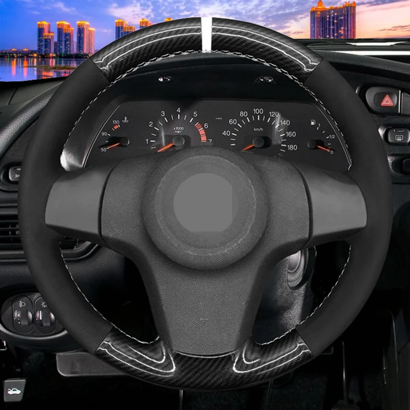 

DIY Car Steering Wheel Cover Hand Sewing For Chevrolet Niva 3-Spoke Lada Niva Opel Vauxhall Corsa D 2006-2014 Braiding Customize