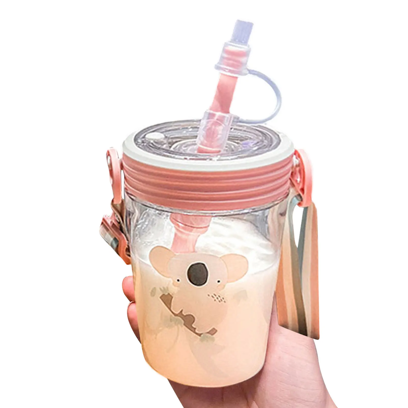 

Cute Animal Forest Cup Cute Water Bottle Leak-proof Large Capacity Pipette Scale Cup Kids Cups Durable Large Capacity Water