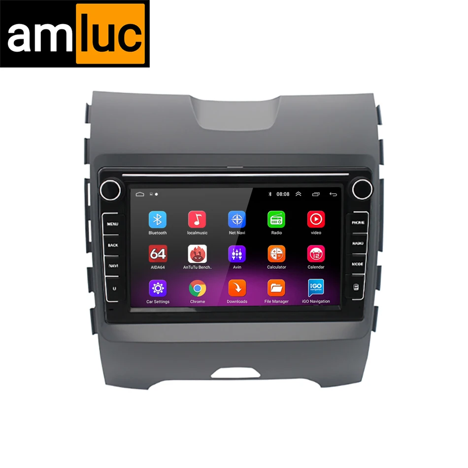 

Android Auto Car Radio for Ford Edge 2 2015 2016 2017 2018 Intelligent System Multimedia Video GPS Navigation BT5.1 DTS FM 360