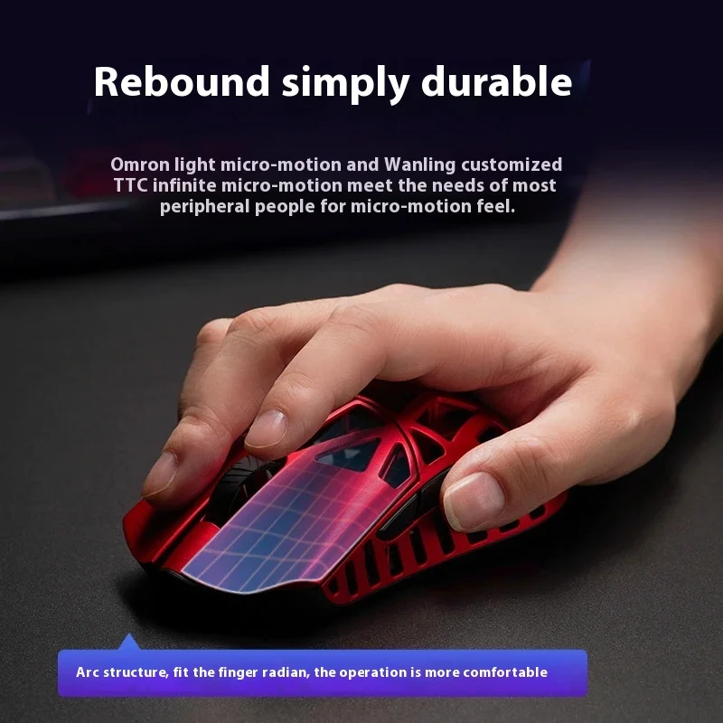 Беспроводная мышь Wlmouse Beast X Wanling Sword магниевый сплав индивидуальная мини-игровая
