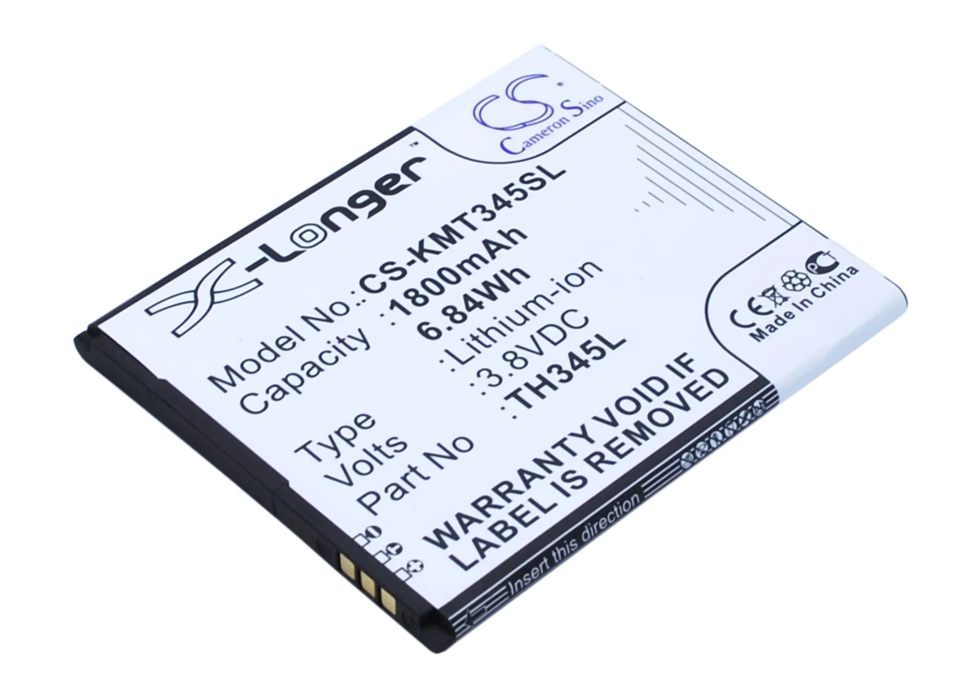 

Cameron Sino Mobile SmartPhone Replacement Li-ion Battery 1800mAh For TH345L GIONEE Thunder 345 LTE, Thu Free Tools
