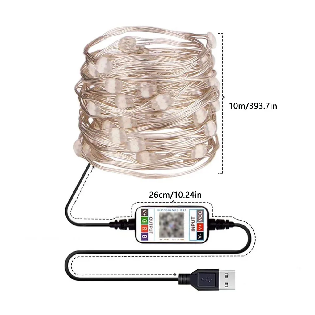 

USB LED Fairy String Lights Garland Waterproof USB Lamp for Christmas Wedding Home Party Decoration 20/50/100/150/200 LED