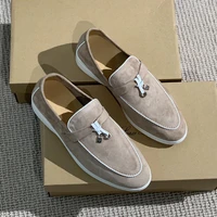 new leather flat casual shoes womens 2022 summer sports walking single shoes mens spring and autumn lolopia driving shoes