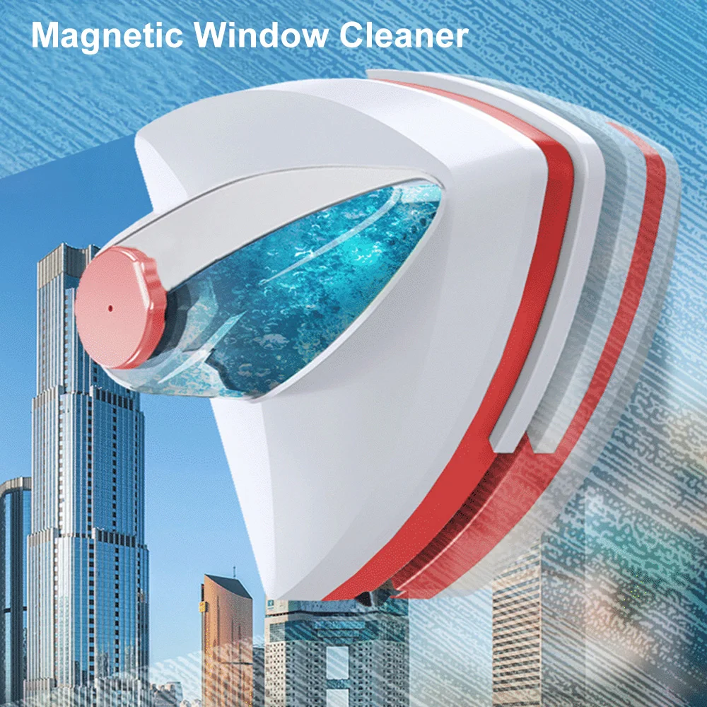 

Магнитный стеклоочиститель, двухслойный бытовой очиститель окон с автоматическим разрядом и водой, специальный прибор для чистки стекла