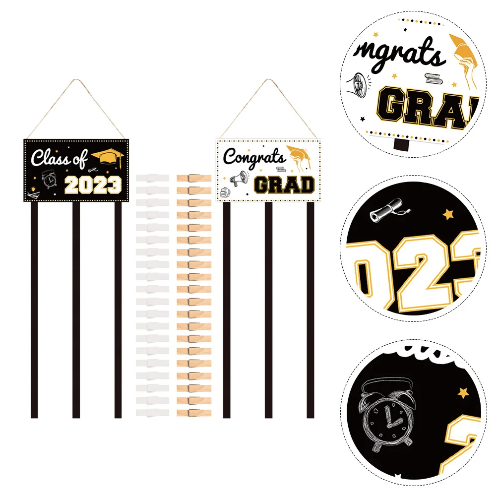 

1 Set of Graduation Meaningful Photo Stand Clips Home Photo Display Decor Wall Adornment