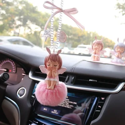 

Милый мультяшный кулон для зеркала заднего вида автомобиля кукла-Ангел Кулон мультяшный кулон интерьер аниме автомобильные аксессуары для девочек