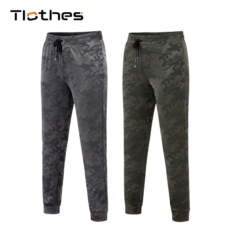 Спортивные камуфляжные брюки Мужская одежда летняя уличная штаны для бега