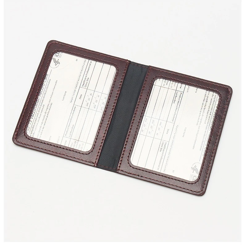 2022 Latest Design Card Bag Female Fashion Mini Wallet Folding Portable Slim Card Holder Leather Men Business