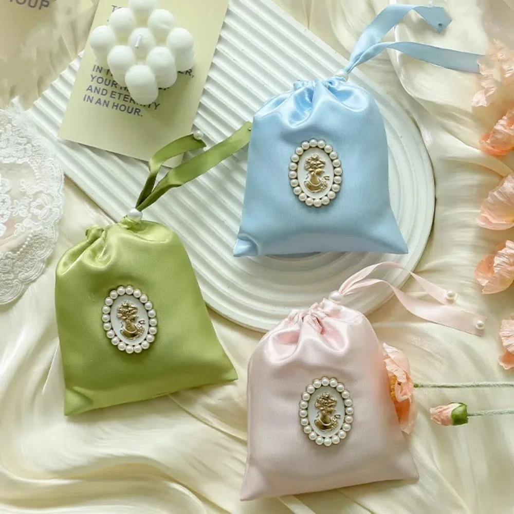 Подарочная элегантная свадебная сумка для конфет атласная мини-сумка сахара с