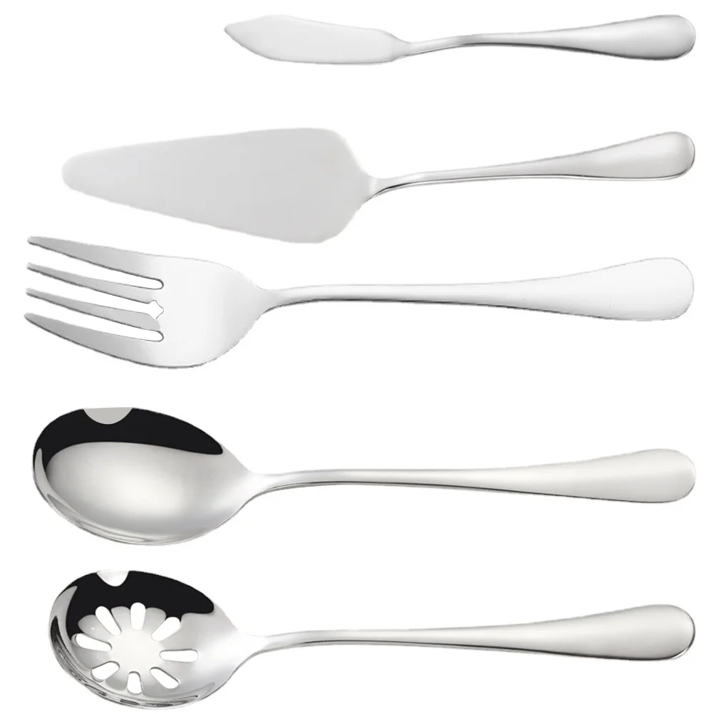 

5pcs Camping Stainless Steel Tableware Stainless Steel Utensils Set Stainless Steel Dinnerware Portable Utensils Set