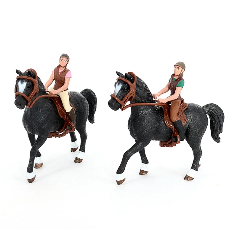 

Моделирующая модель лошади райдера, фигурка лошади райдера, экшн-фигурки, настольное украшение для детей, подарок