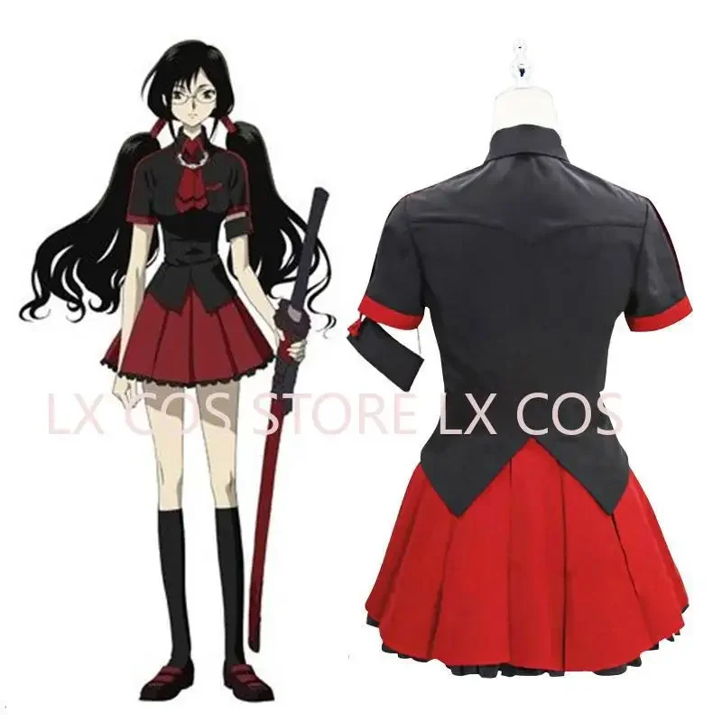 Anime Blood-C Cosplay Kisaragi Saya Costume Girl Dress Uniform Women's Daily School Halloween Custom Made