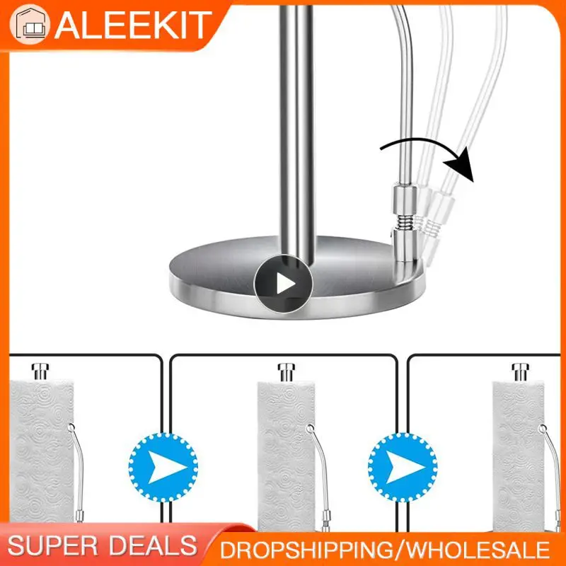 

Modern Simple Stainless Steel Desktop Vertical Paper Holder Kitchen Napkins Stand Rack Toilet Towel Tissue Holder Dispenser