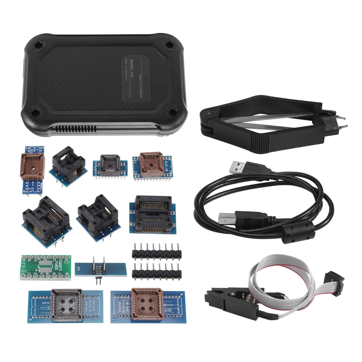 

For XGecu New T48 (TL866-3G) Programmer Support 32000+ ICs for SPI/Nor/NAND Flash/EMMC BGA/TSOP/SOP/PLCC +13 Parts