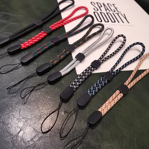 long and short braid phone lanyard necklace wrist strap for iphone huawei redmi xiaomi samsung camera gopro string holders free global shipping