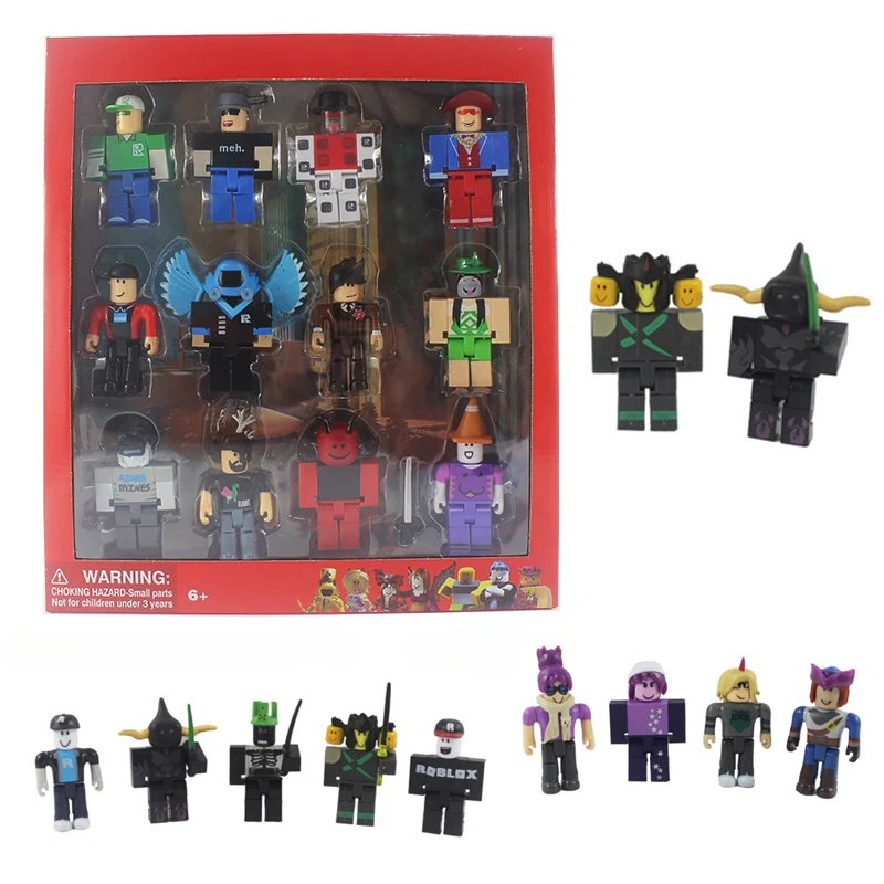 12 шт. фигурка виртуального мира Roblox игровая периферия ручная модель украшение