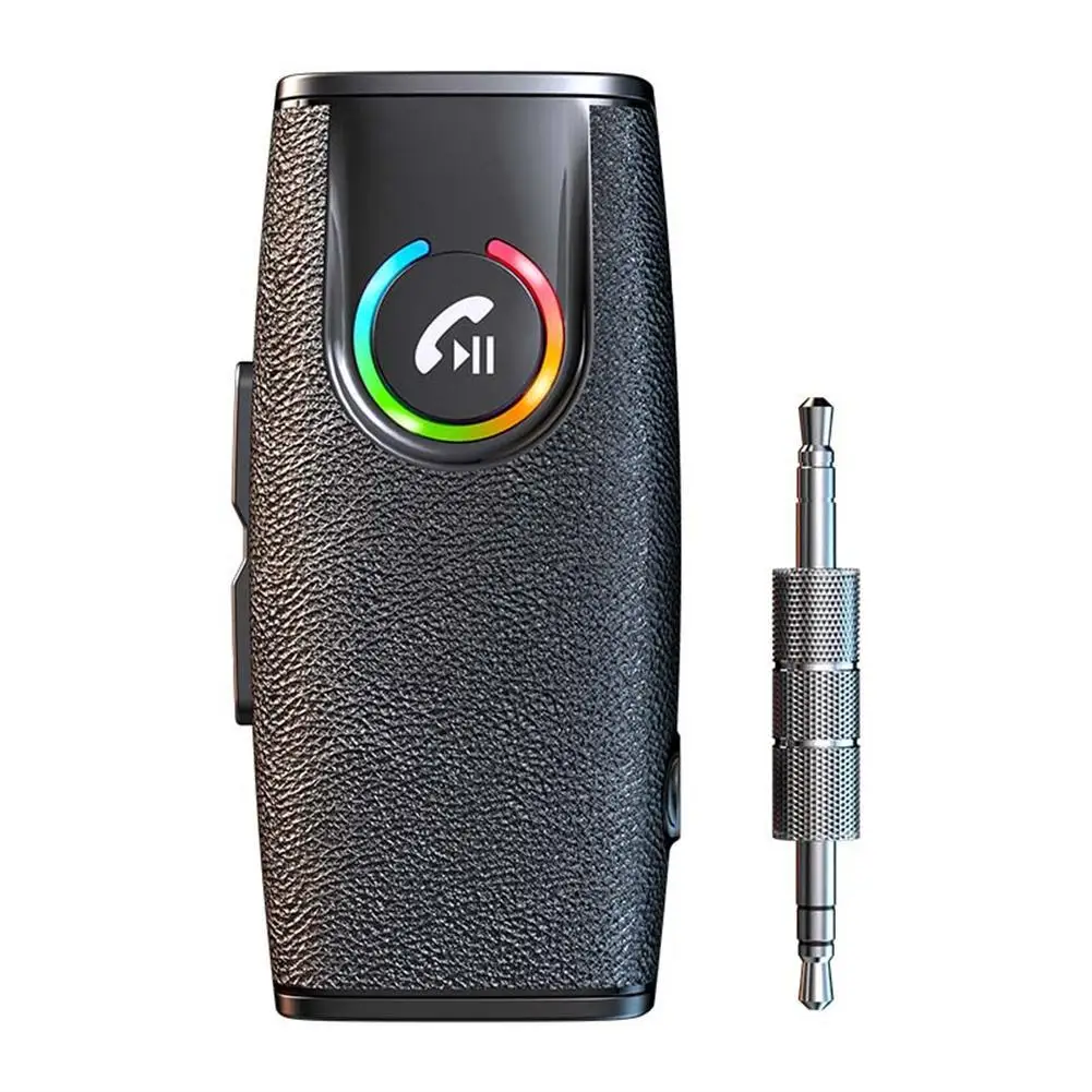 

Bluetooth-совместимый передатчик 5,3 приемник беспроводной адаптер аудио громкой связи Aux 3,5 мм музыкальный приемник Gr03 для автомобиля