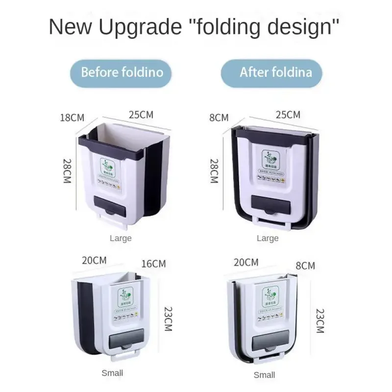 Camping Car Accessory Foldable Trash Can Large-Capacity Material Easy-to-clean For Motorhome Home Kitchen