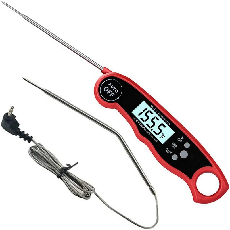 

Dual Probe Cooking Thermometer Oven Double Probe Cooking Thermometer With Alarm Function Suitable For Meat, Food, Barbecue, Etc