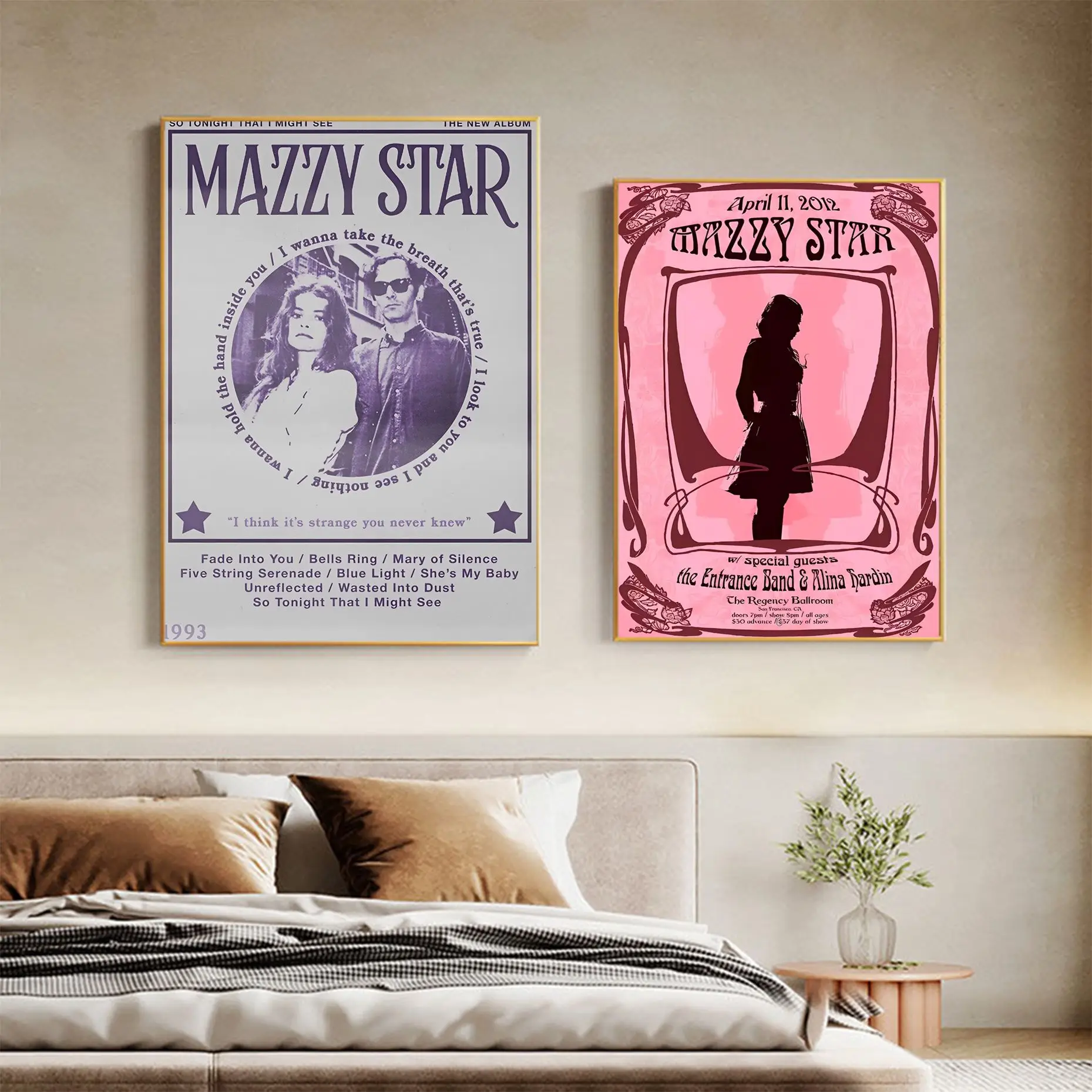 

80s Nordic Pop Music Album Mazzy Star Fade Into You Classic Vintage Posters Room Bar Cafe Decor Vintage Decorative Painting