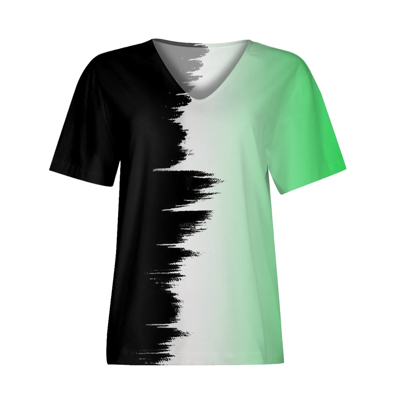 

Summer Print Large Short Sleeve Loose 3D Short Sleeve T Shirt Women's Print Women's Tunics