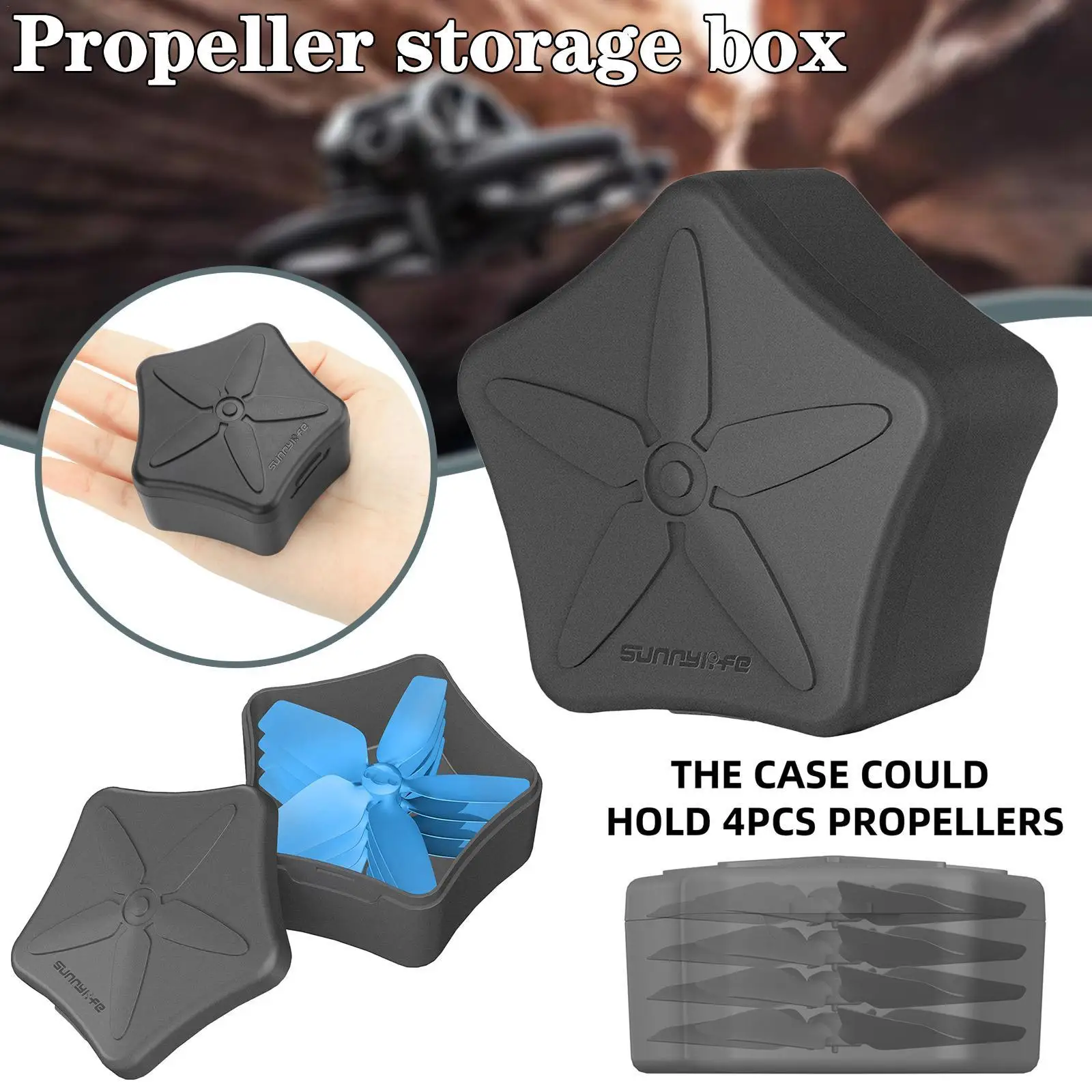 

For DJI Avata Propeller Storage Box Protection Case Shockproof Dustproof For DJI Avata Propeller Carrying Case Drone Accessories