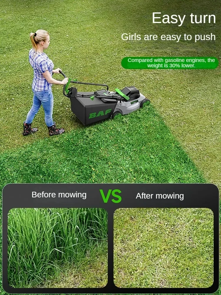 Мощная электрическая газонокосилка — идеально подходит для больших дворов