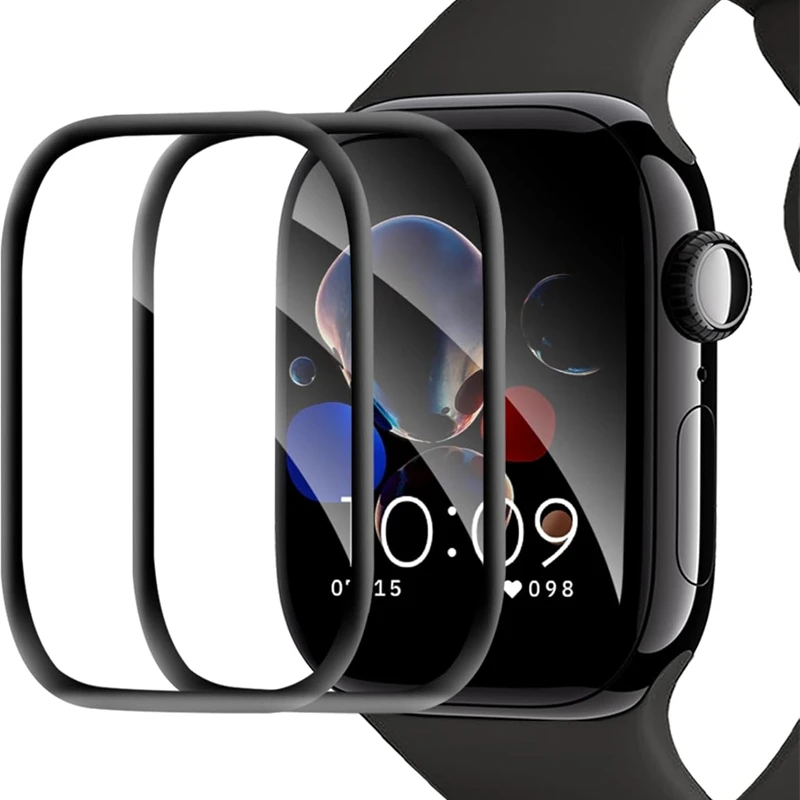 Фото Защитная пленка для Apple Watch 44 мм, 45 мм, 46 мм, 40 мм, 41 мм, 49 мм, 42, 38 мм, изогнутые защитные пленки для экрана iwatch series 8, 7 SE, 9, Ultra, 11, 10 №1