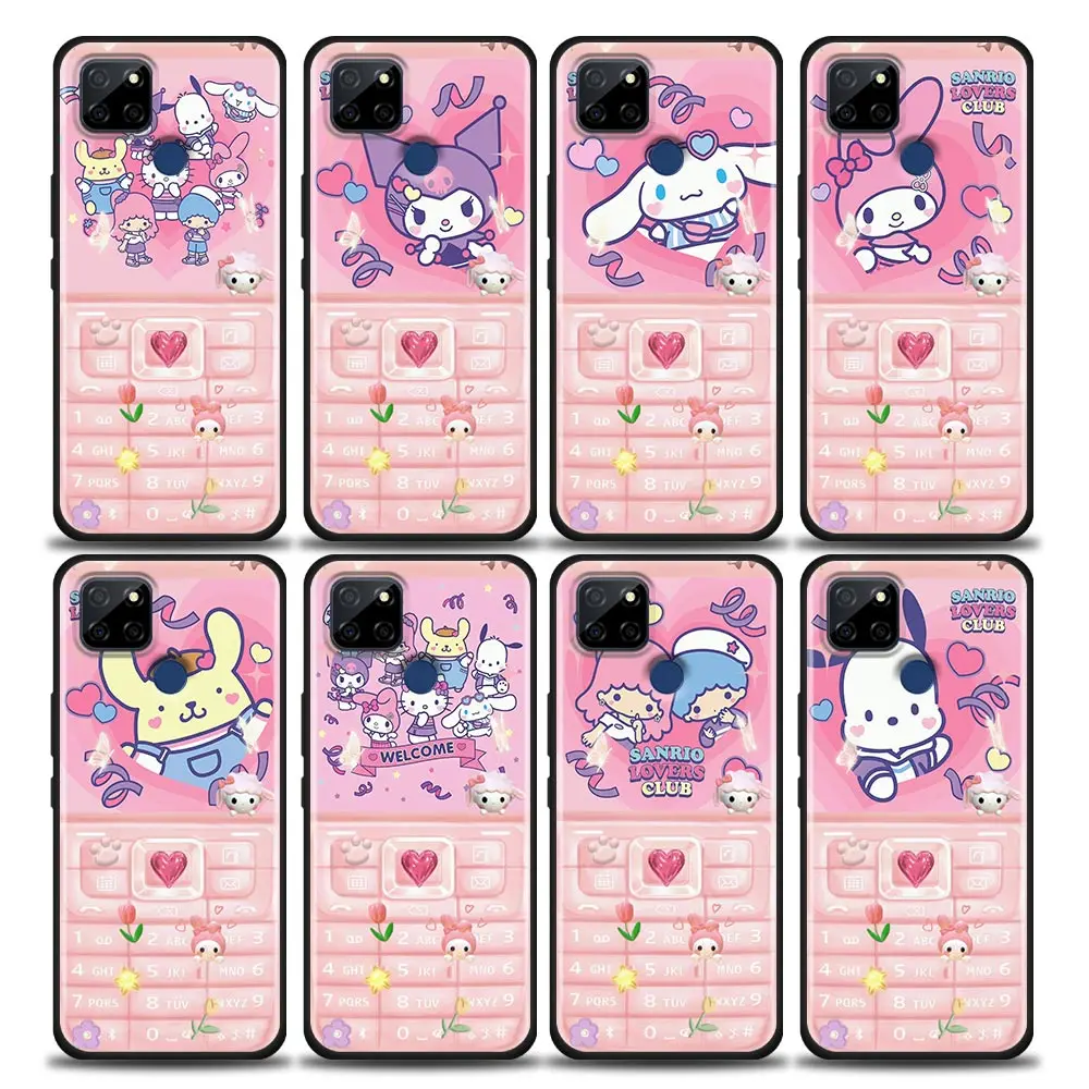 

Phone Hello Kitty kuromi Cartoon Phone Case For Realme C35 C20 C25 C21 C12 C11 C2 Oppo A53 A74 A16 A15 A9 A54 A95 A93 A31 A52 5s
