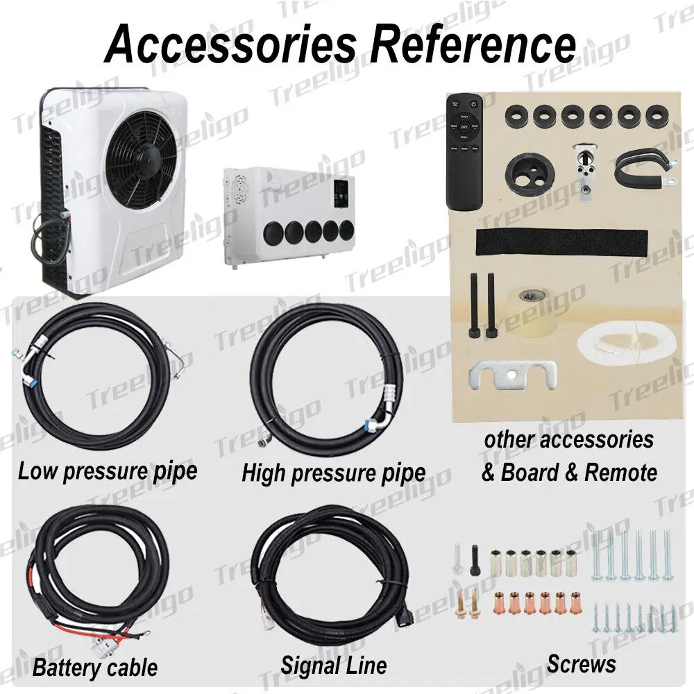 Электрический автомобильный сплит-кондиционер 2025 12 В 10500btu парковочный