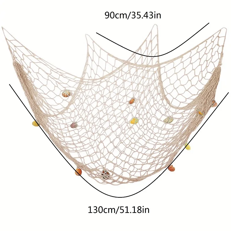 Большая Рыболовная Сеть Настенная Наклейка В Средиземноморском Стиле