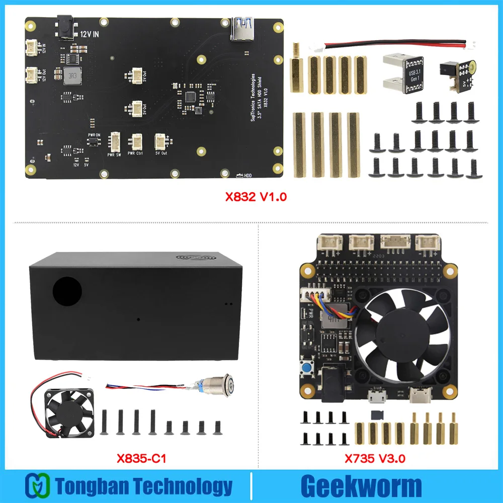 Raspberry Pi X832 V1.0 3 5 &quotSATA Плата расширения для жесткого диска с USB 1 перемычкой только 4