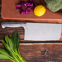 kitchen knives chinese cleaver butcher knife stainless steel bone chopping meat vegetables slicing cleaver chef russian knife