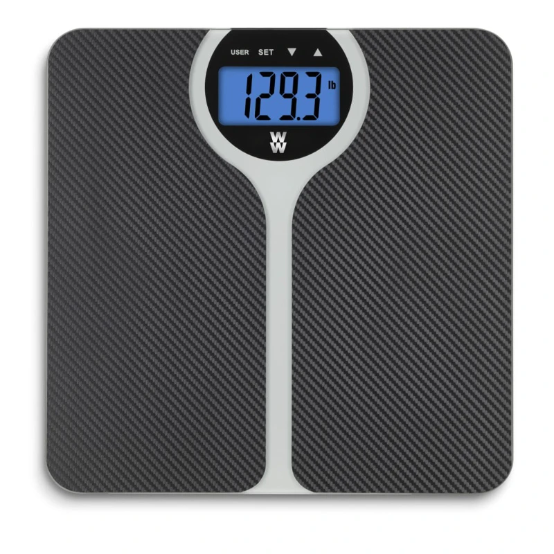 

Weight Wathcers by Carbon Fiber BMI Digital Glass & Chrome Scale WW346X
