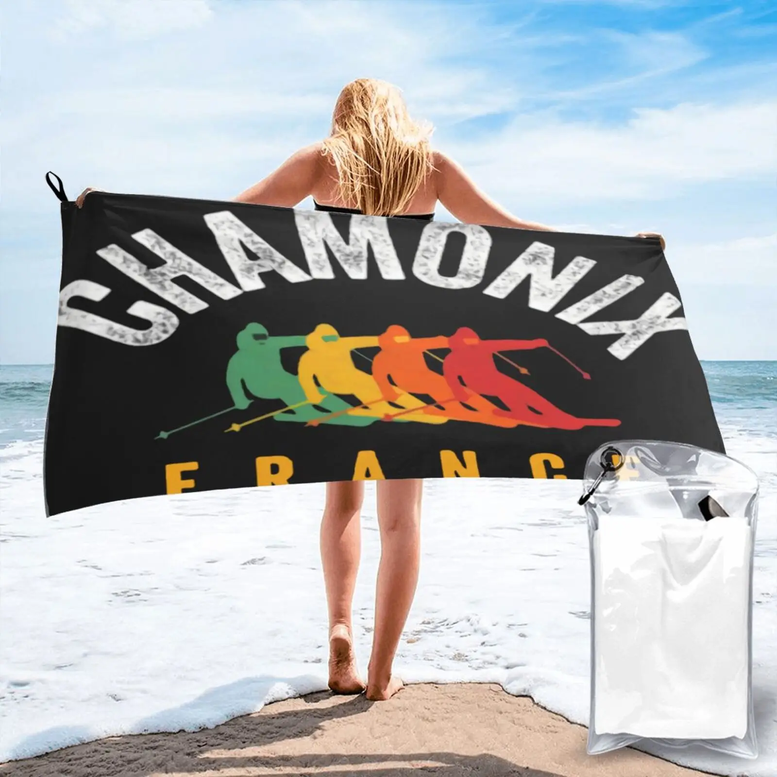 

Лыжное французское полотенце Chamonix для французского катания на лыжах, полотенце для лица, полотенце для ванной, полотенце для дома, пляжное о...