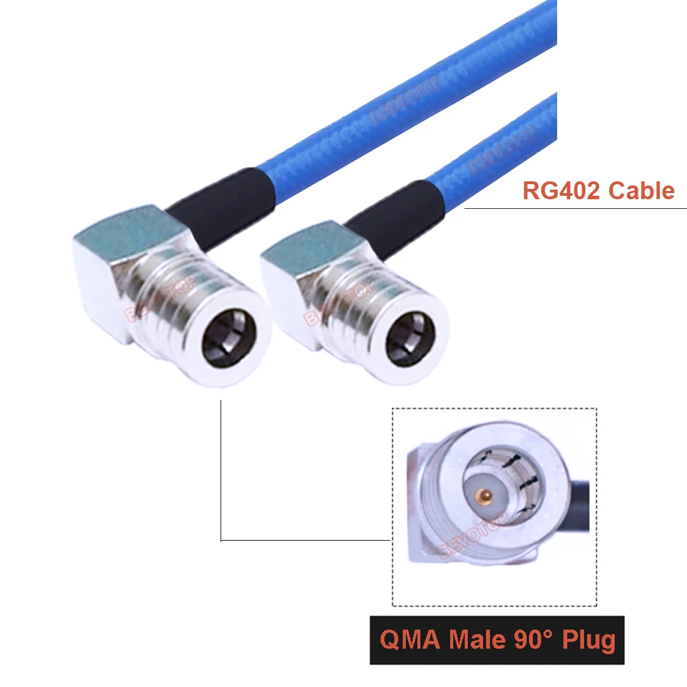 

BEVOTOP RG402 кабель QMA Штекерный разъем, полугибкий штекер 141 Pigtail 50 Ом, высокочастотный Тестовый Кабель, линия