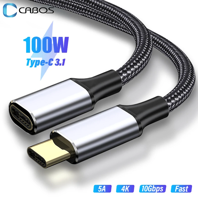 USB C Extension Cable Type C Extender 10Gbps Data Cord USB-C Thunderbolt 3 for Xiaomi Samsung Switch MacBook Pro Extension Cable images - 6